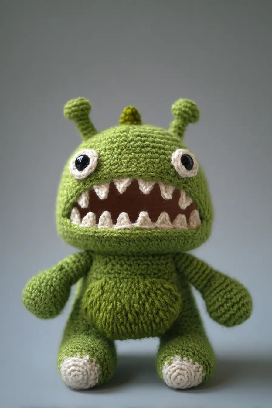## Green Monster Amigurumi Crochet — Pattern, Materials & Helpful Tips
