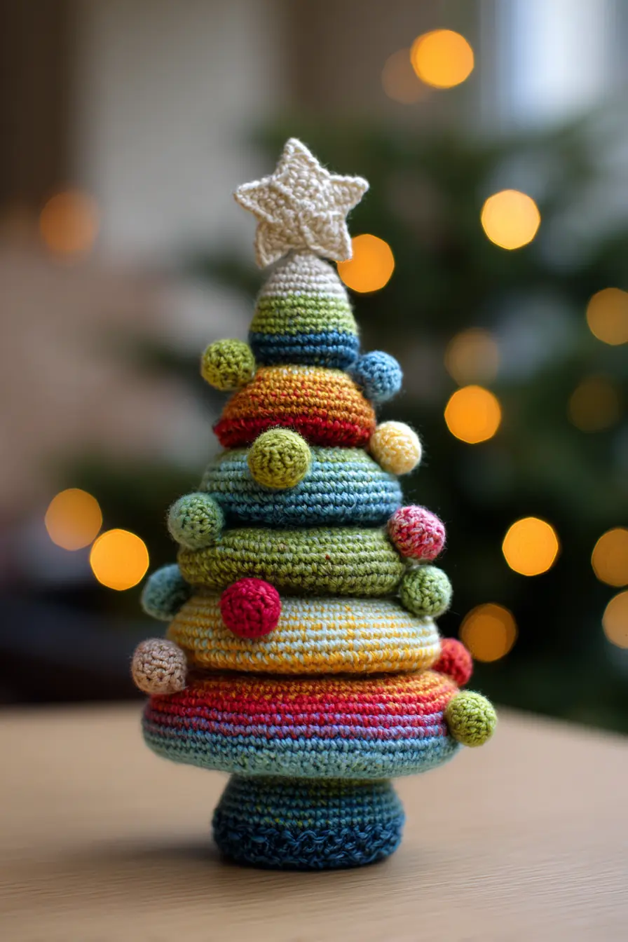 Rainbow Amigurumi Christmas Tree — Materials, Stitches & Safety Tips