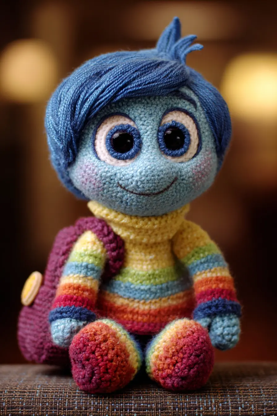Rainbow-Stripes Amigurumi Doll — Crochet Pattern, Materials & Safety Tips