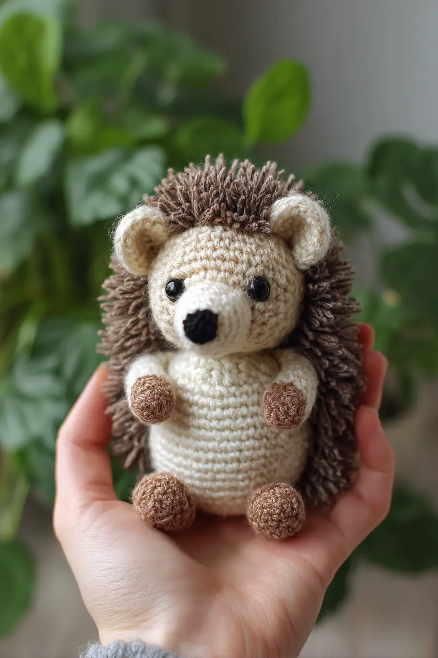 Palm-Sized Amigurumi Hedgehog — Materials, Stitches & Safety Tips