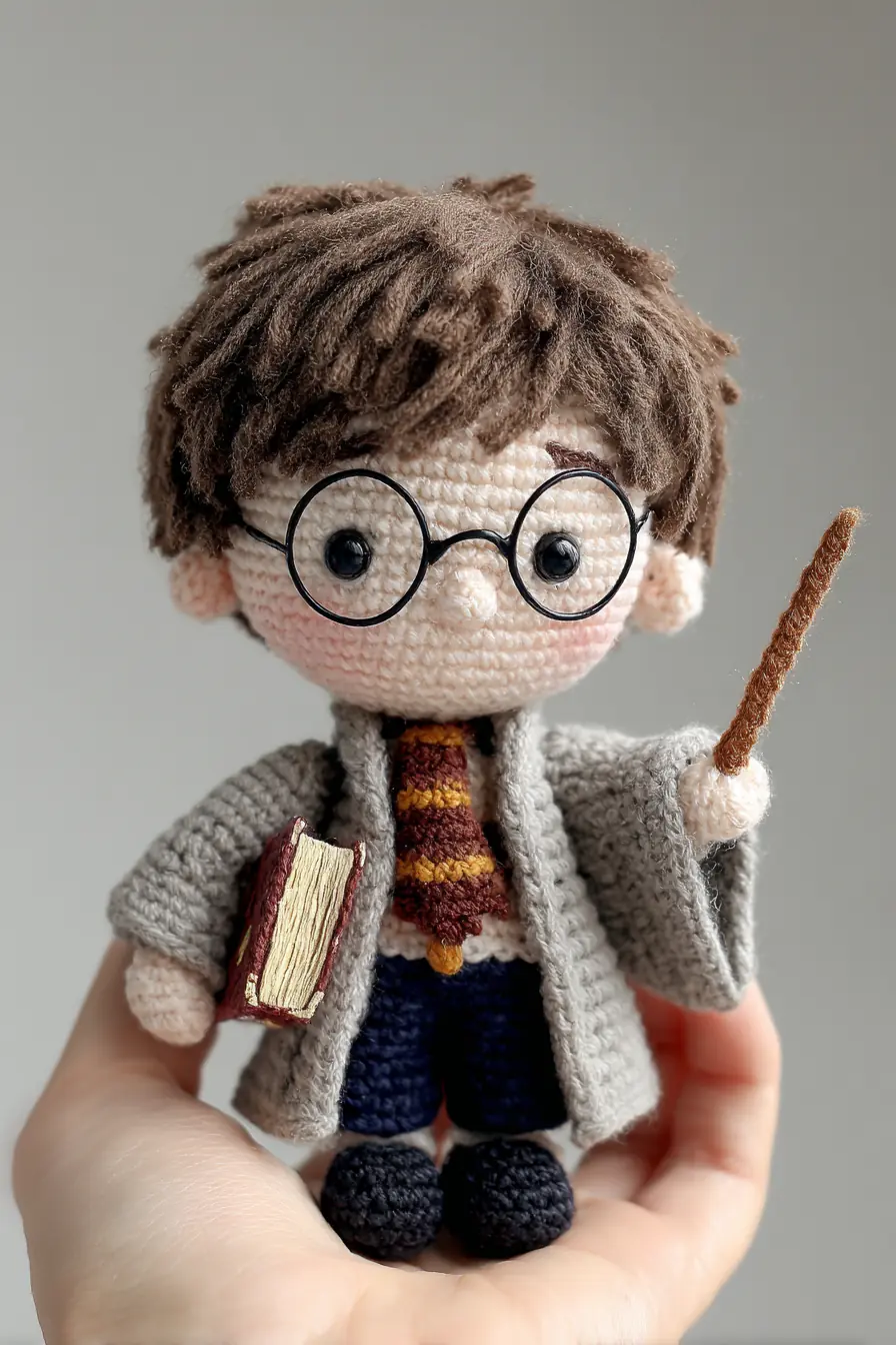 Palm‑Sized Amigurumi Wizard Doll Crochet Guide — Materials, Stitches & Safety