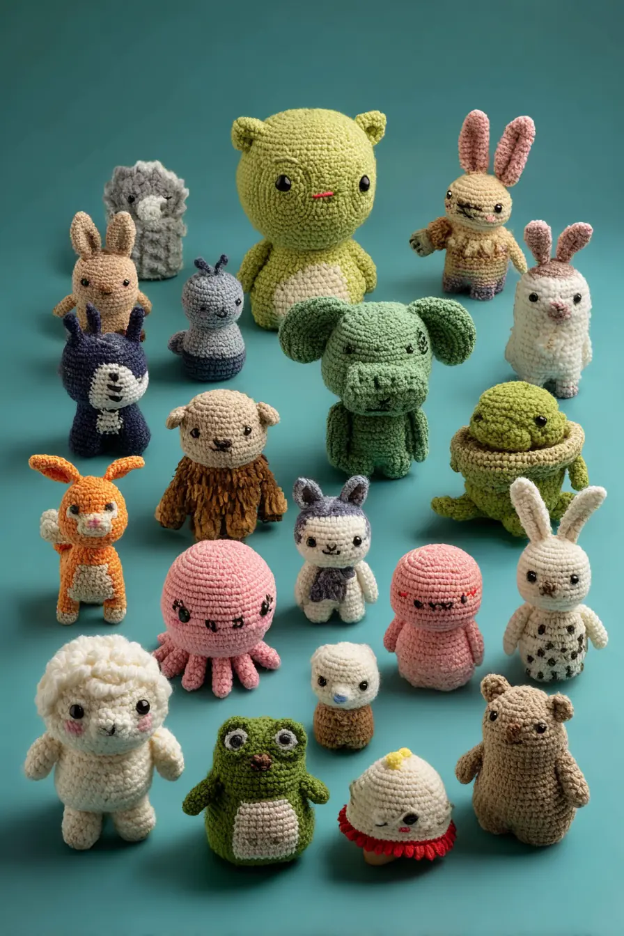 Handmade Amigurumi Animal Collection — Crochet Pattern & Materials Guide