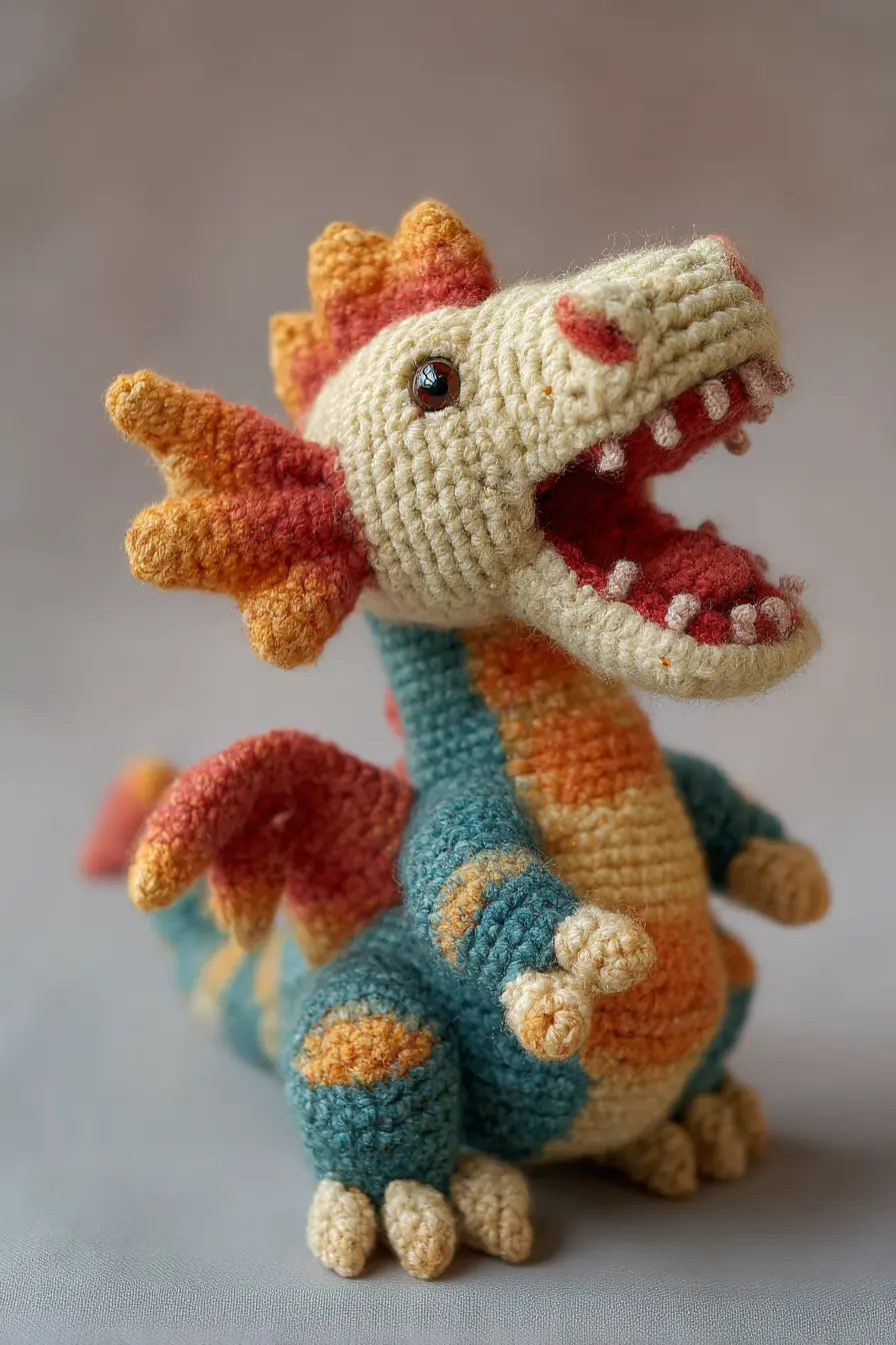 Handmade Amigurumi Dragon – Worsted Yarn Crochet Pattern & Tips