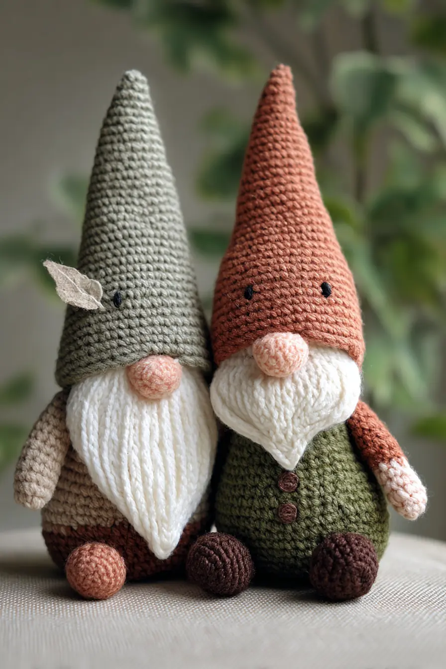 Handmade Gnome Amigurumi Pattern — Worsted Yarn, Simple Stitches & Tips