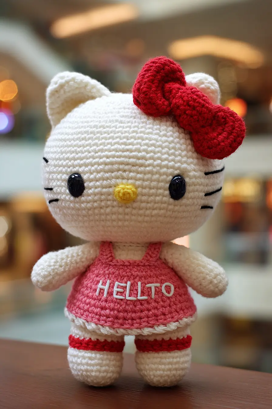 Kawaii Cat Amigurumi with Bow & Dress — Crochet Pattern Essentials