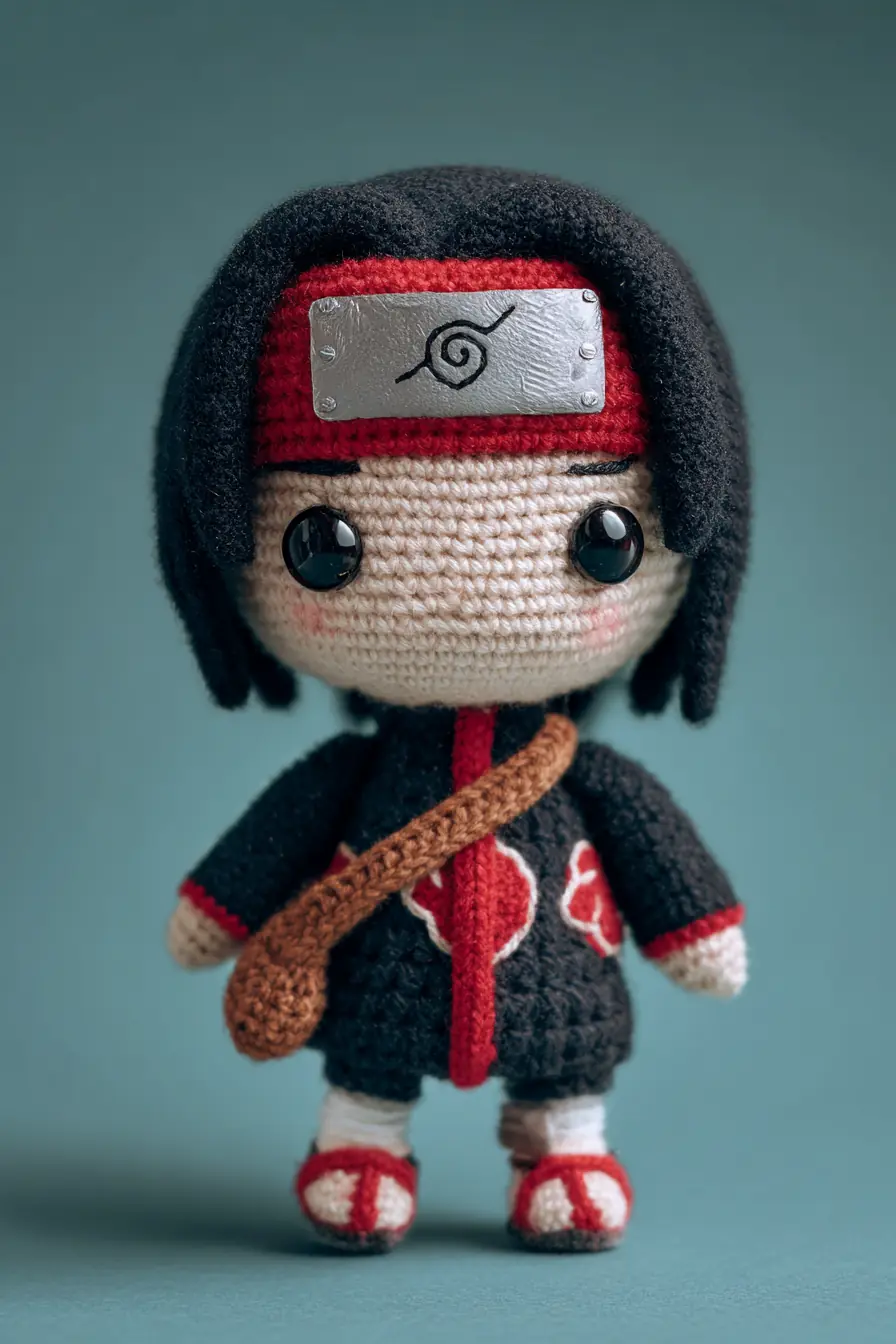 Kawaii Ninja Amigurumi Crochet Pattern — Small Handmade Plush (6–8 in)