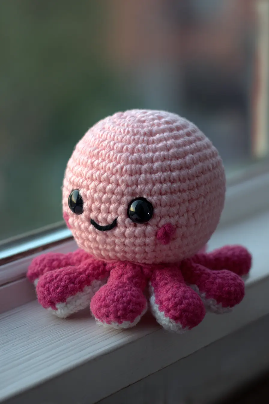 Kawaii Pink Octopus Amigurumi — Crochet Pattern, Materials & Tips