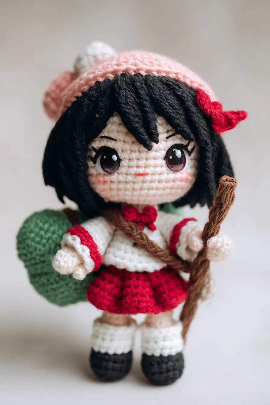 Kawaii Amigurumi Schoolgirl Doll — Crochet Pattern, Yarn & Assembly Tips