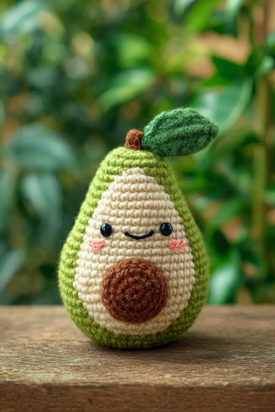 Kawaii Amigurumi Avocado Crochet — Materials, Stitches & Safety Tips