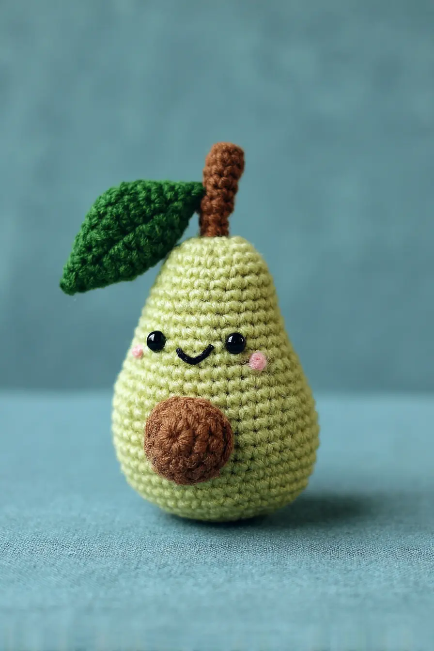 Kawaii Crocheted Pear Amigurumi — Materials, Stitches & Safety Tips