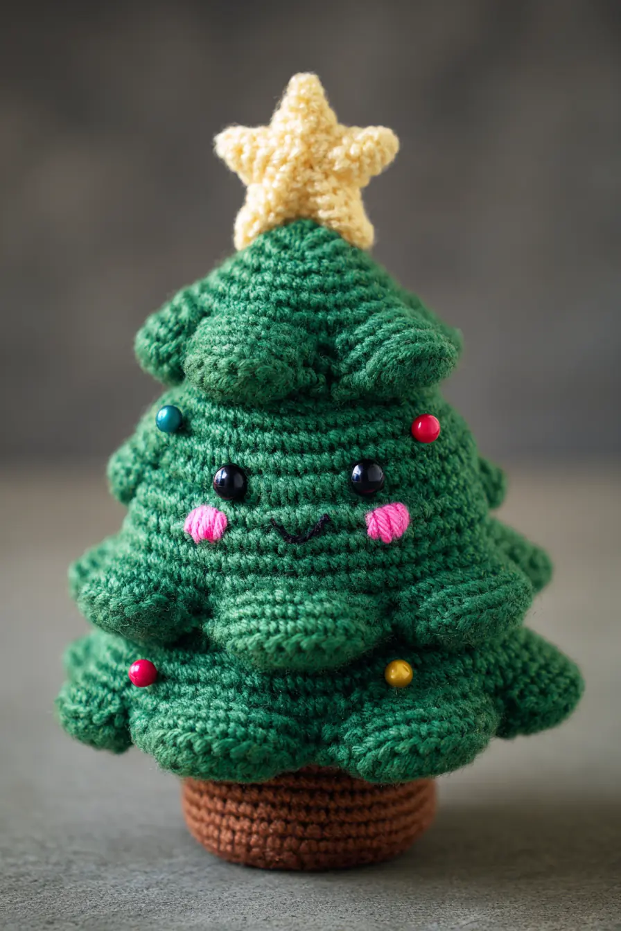 Kawaii Crocheted Christmas Tree Amigurumi — Pattern Notes, Materials & Tips