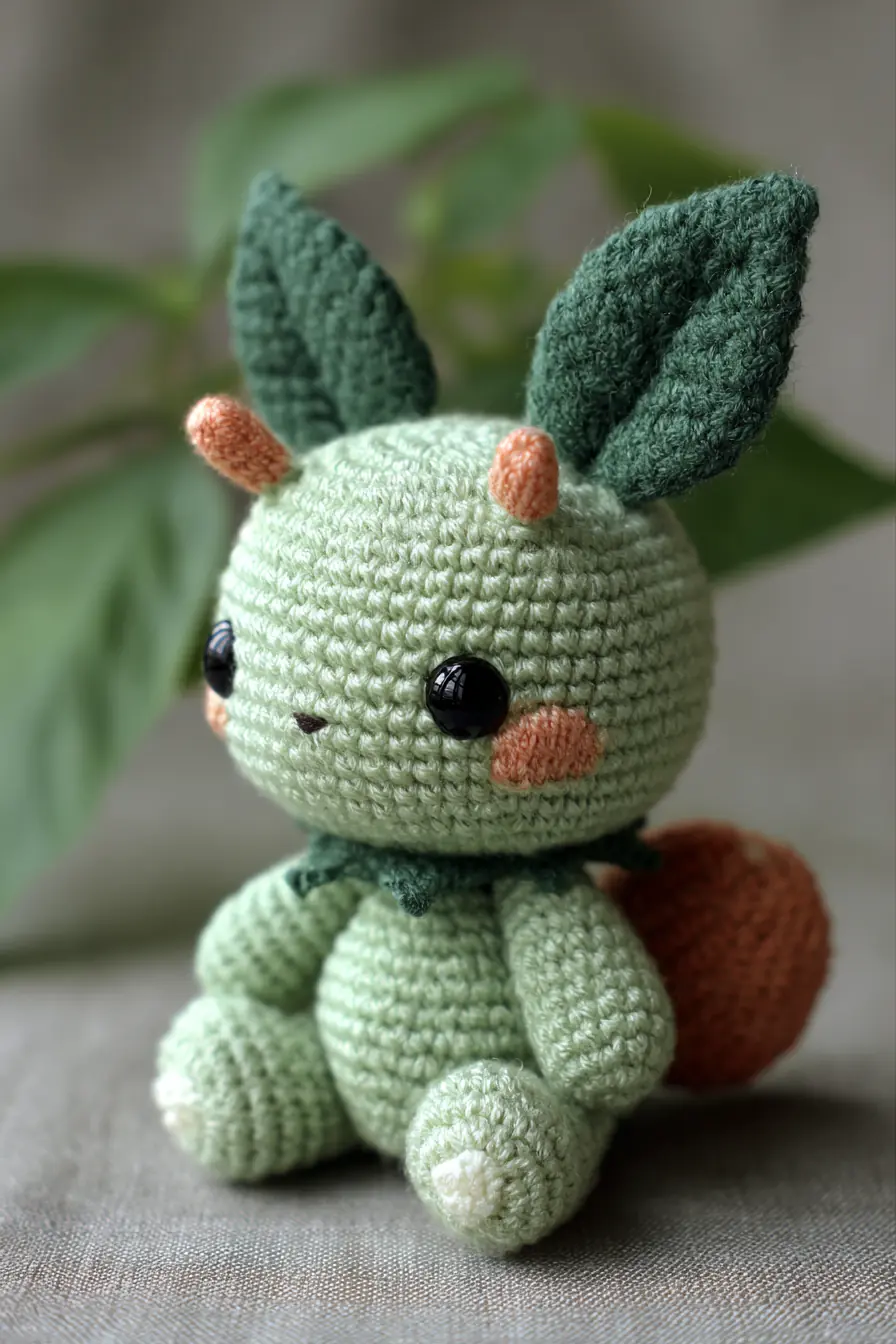 Leafy Amigurumi Critter — Crochet Materials, Stitches, Size & Safety Tips