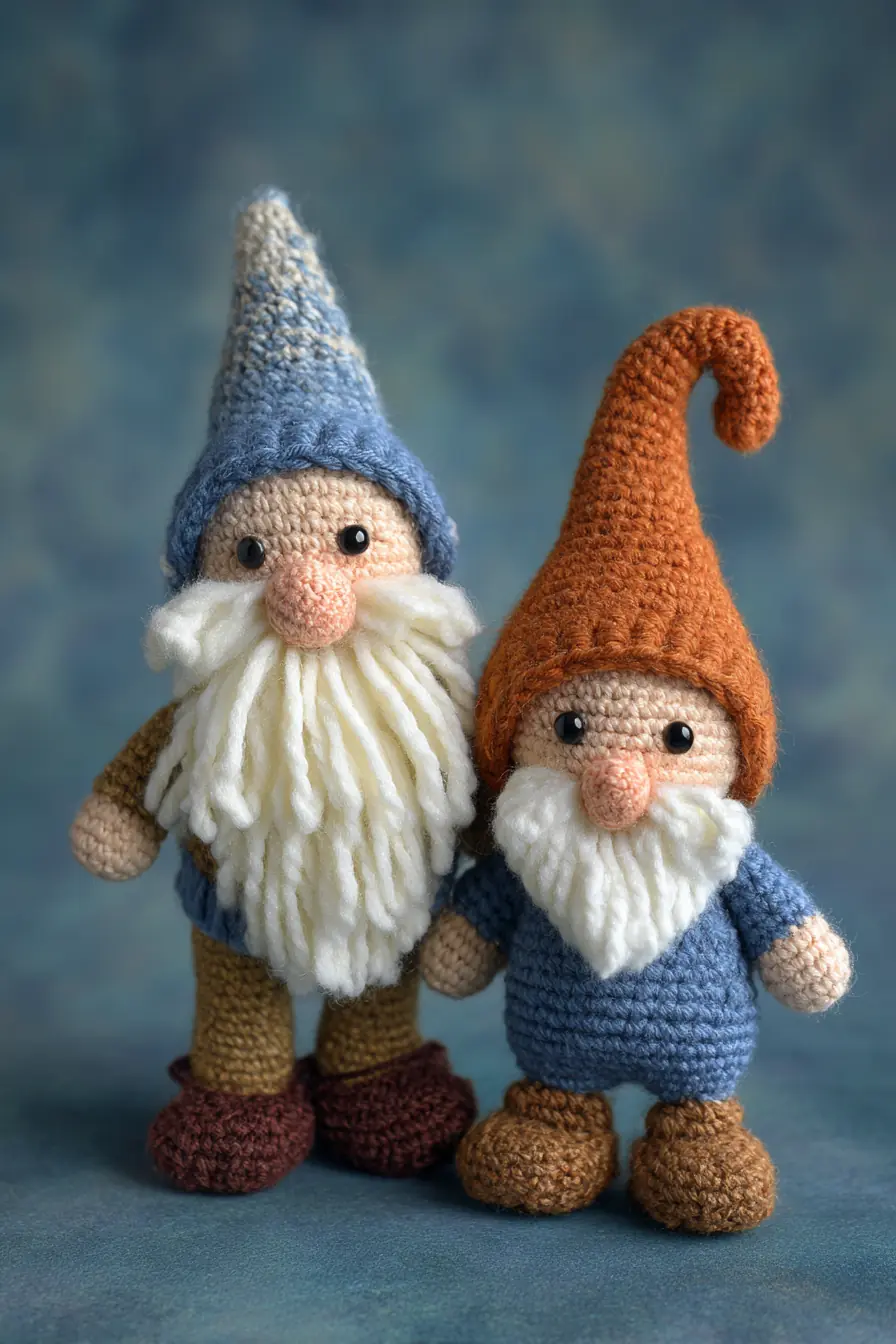 Bearded Gnome Amigurumi — Crochet Pattern for Pointed Hat Toy