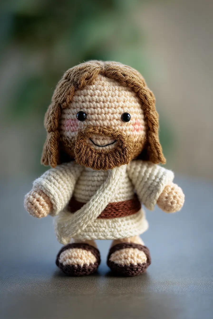 Bearded Robed Amigurumi Doll — Crochet Pattern, Materials & Safety Tips
