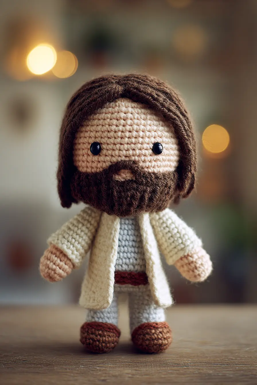 Bearded Crochet Amigurumi Doll — Cute Small Plush Pattern