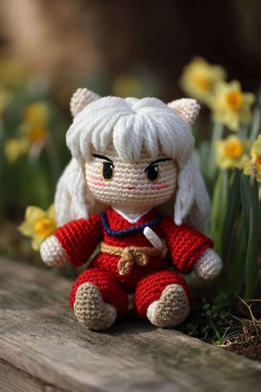 Red-Robed Anime-Style Amigurumi Doll — Materials, Stitches & Safety Tips