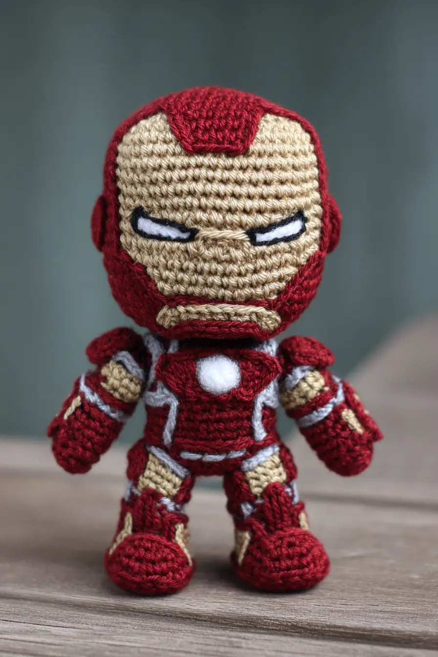 Red & Gold Amigurumi Armor Doll — Crochet Materials, Stitches, and Tips