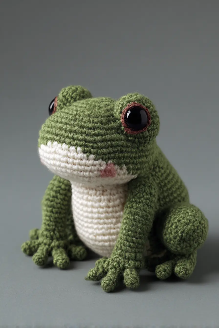 Beginner-Friendly Amigurumi Frog Crochet Pattern — Small Green Frog Toy