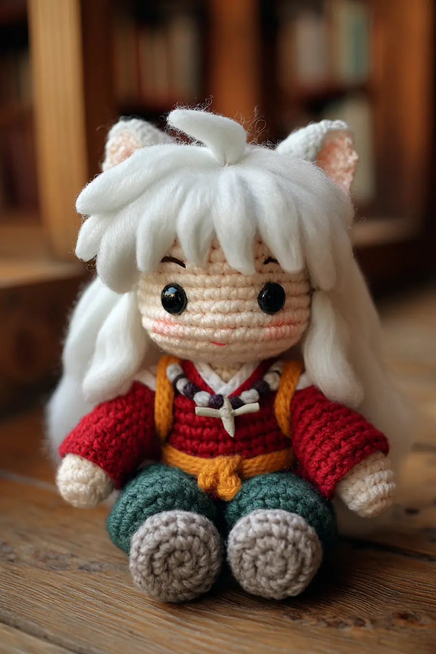 White-Haired Anime-Style Amigurumi Doll — Crochet Pattern & Making Tips