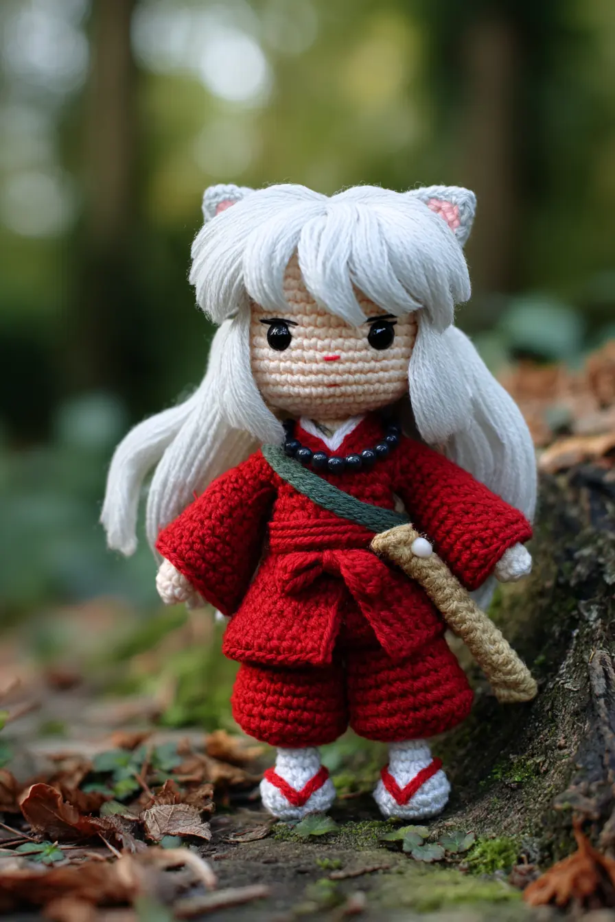 White‑Haired Fox Amigurumi Doll — Crochet Materials & Construction Guide