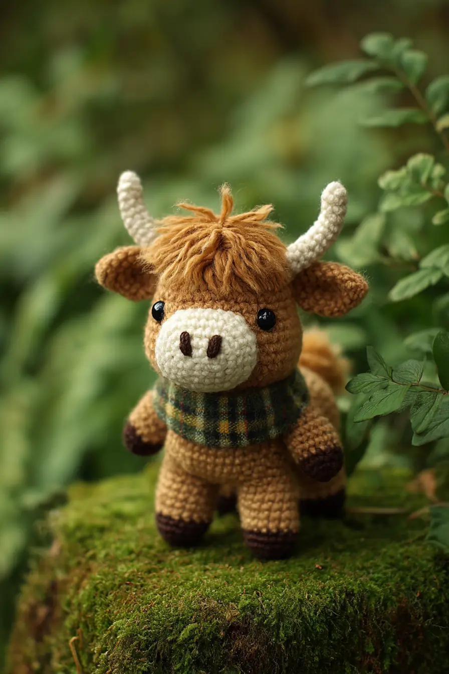 Highland Cow Amigurumi: Crochet Pattern Tips for a Horned Plush (6–8 in)