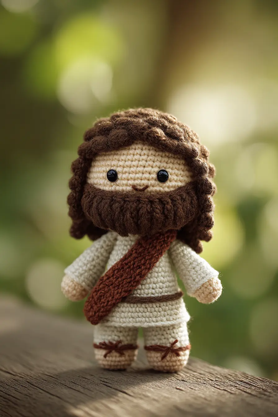 Mini Bearded Amigurumi Doll Crochet Pattern — Materials, Stitches & Safety
