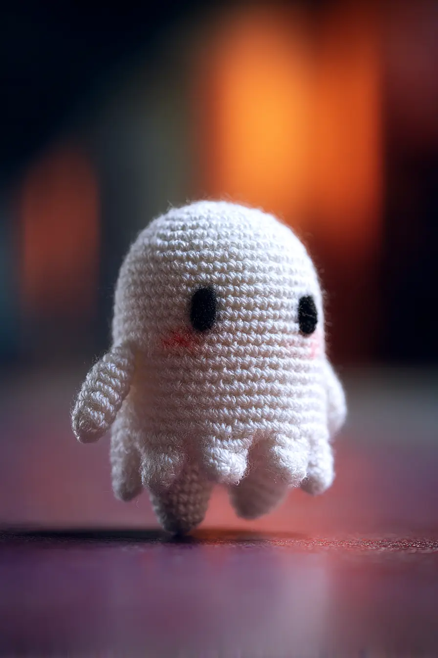 Mini Ghost Amigurumi Crochet Pattern - Soft Cotton Baby-Safe Plush
