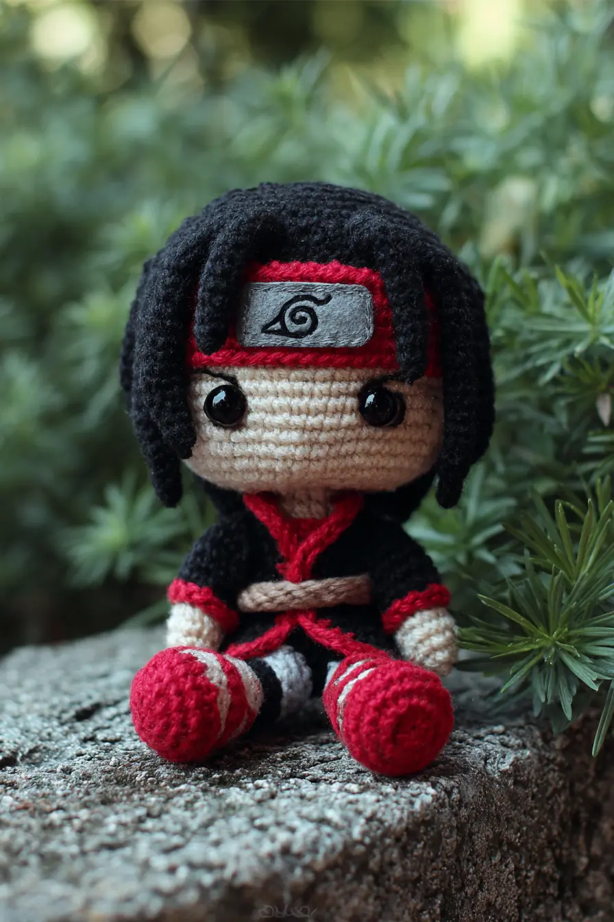 Mini Ninja Amigurumi Doll Crochet Pattern — Worsted Yarn & 3.5–4.0 mm Hook