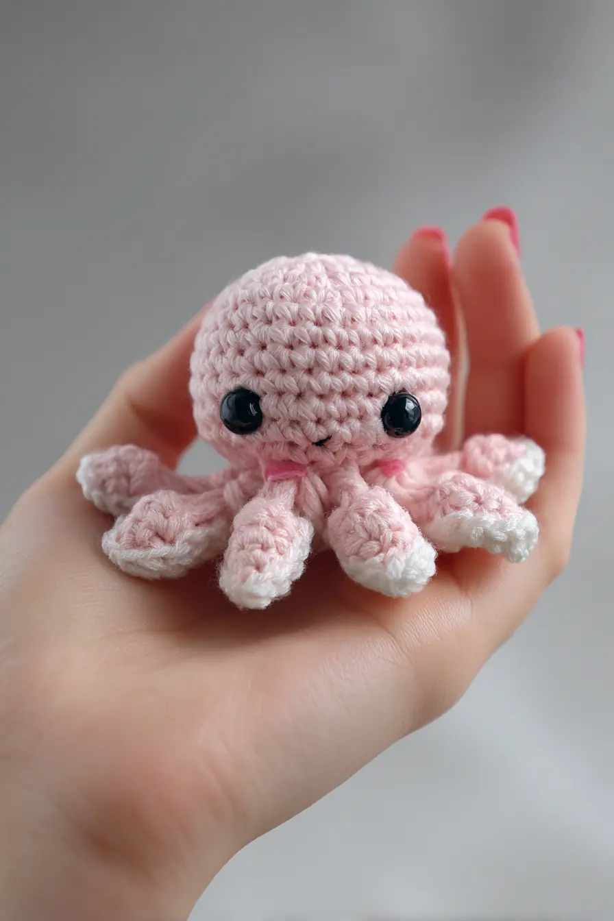 Mini Pink Octopus Amigurumi — Crochet Pattern, Materials & Handy Tips
