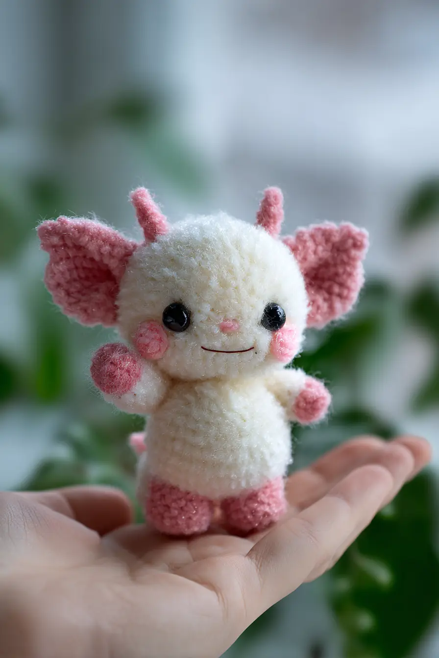 Mini Fluffy Amigurumi Crochet Pattern — Chenille Plush Toy (≈10 cm/4 in)