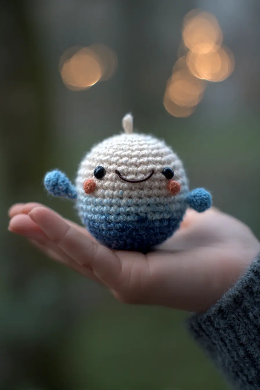 Mini Ombre Amigurumi Ball — Cute Crochet Amigurumi, Tiny Plush