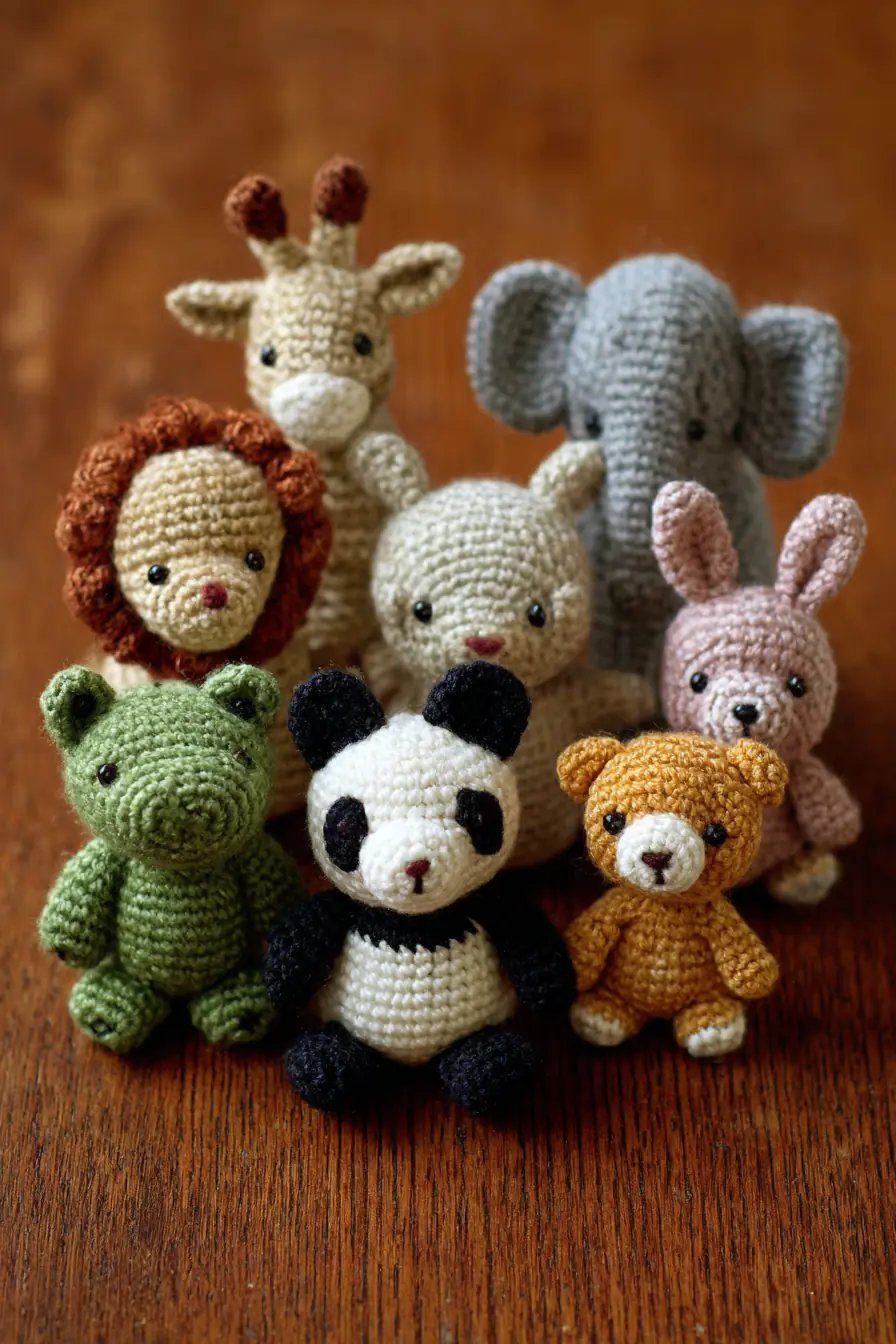 Mini Amigurumi Safari Animals — Materials, Stitches & Safety Tips