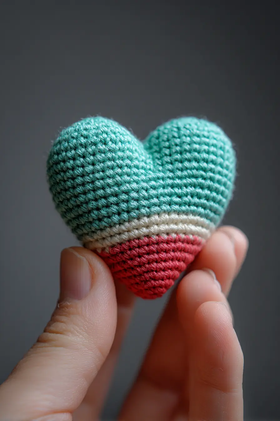 Mini Amigurumi Heart — Crochet Materials, Stitches & Safety Tips