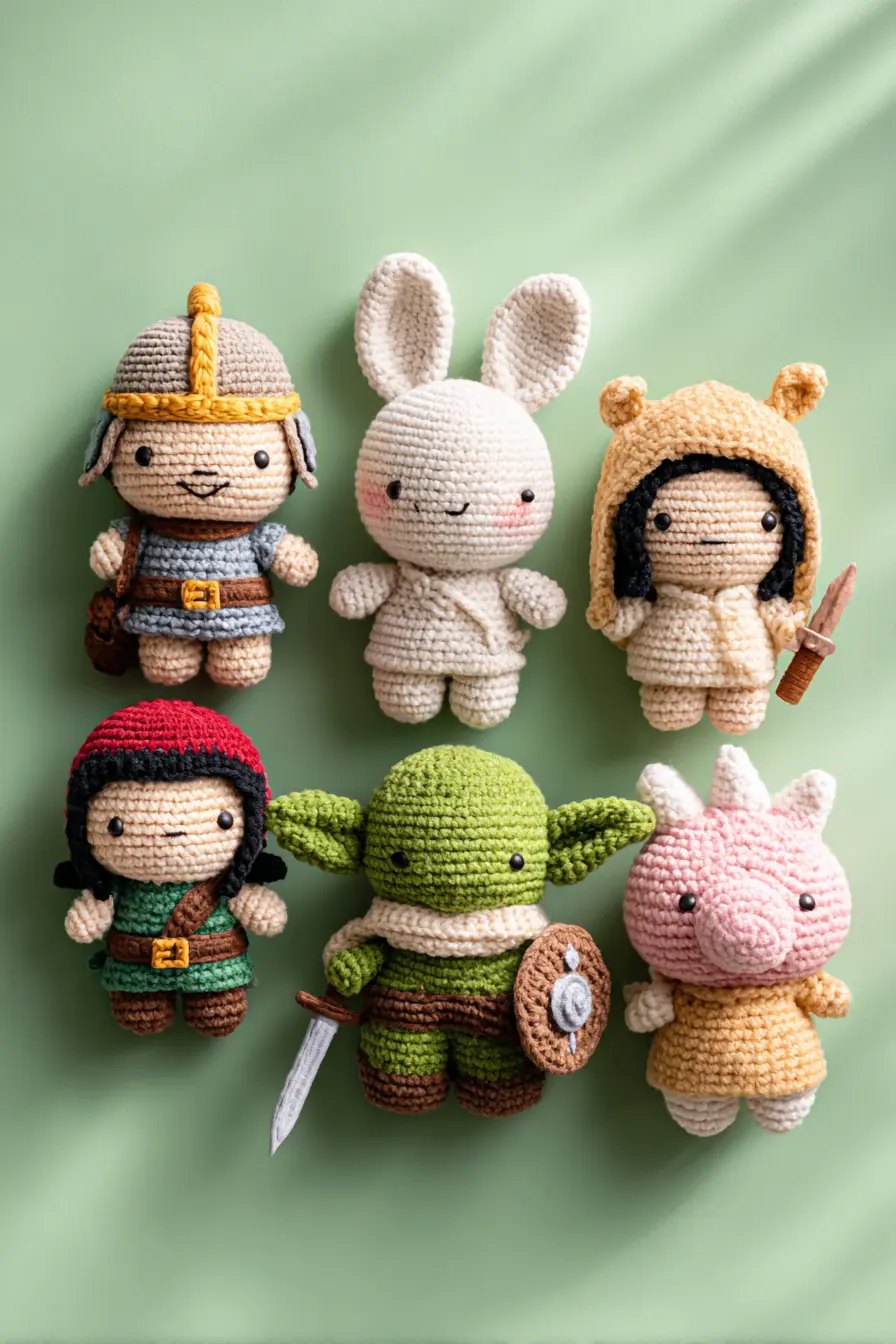 Mini Amigurumi Characters — Crochet Materials, Stitches & Safety Tips