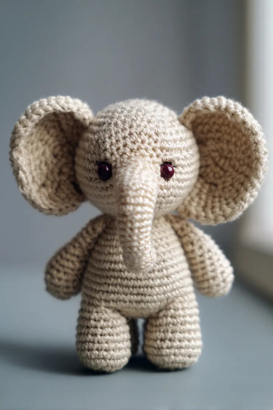 Mini Amigurumi Elephant — Crochet Pattern, Materials & Safety Tips