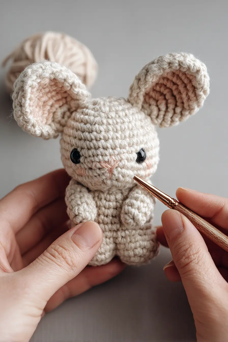 Mini Amigurumi Mouse Crochet Pattern — Soft Cotton, Beginner-Friendly