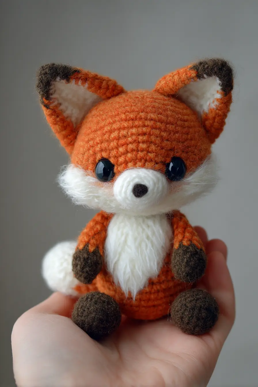 Mini Amigurumi Fox Crochet Pattern — Materials, Stitches & Safety Tips