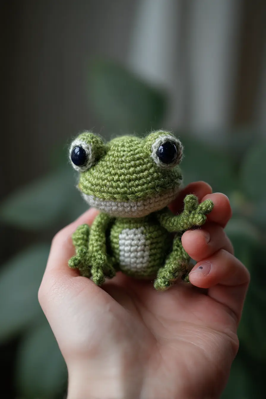 Mini Amigurumi Frog — Crochet Pattern, Materials & Safety Tips
