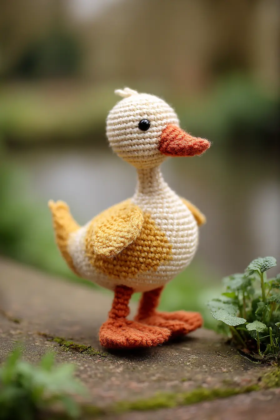 Mini Amigurumi Duck — DK Yarn Single Crochet Pattern and Safety Tips