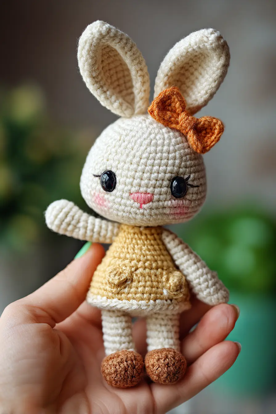Mini Amigurumi Bunny — Palm-Sized Crochet Pattern & Safety Tips