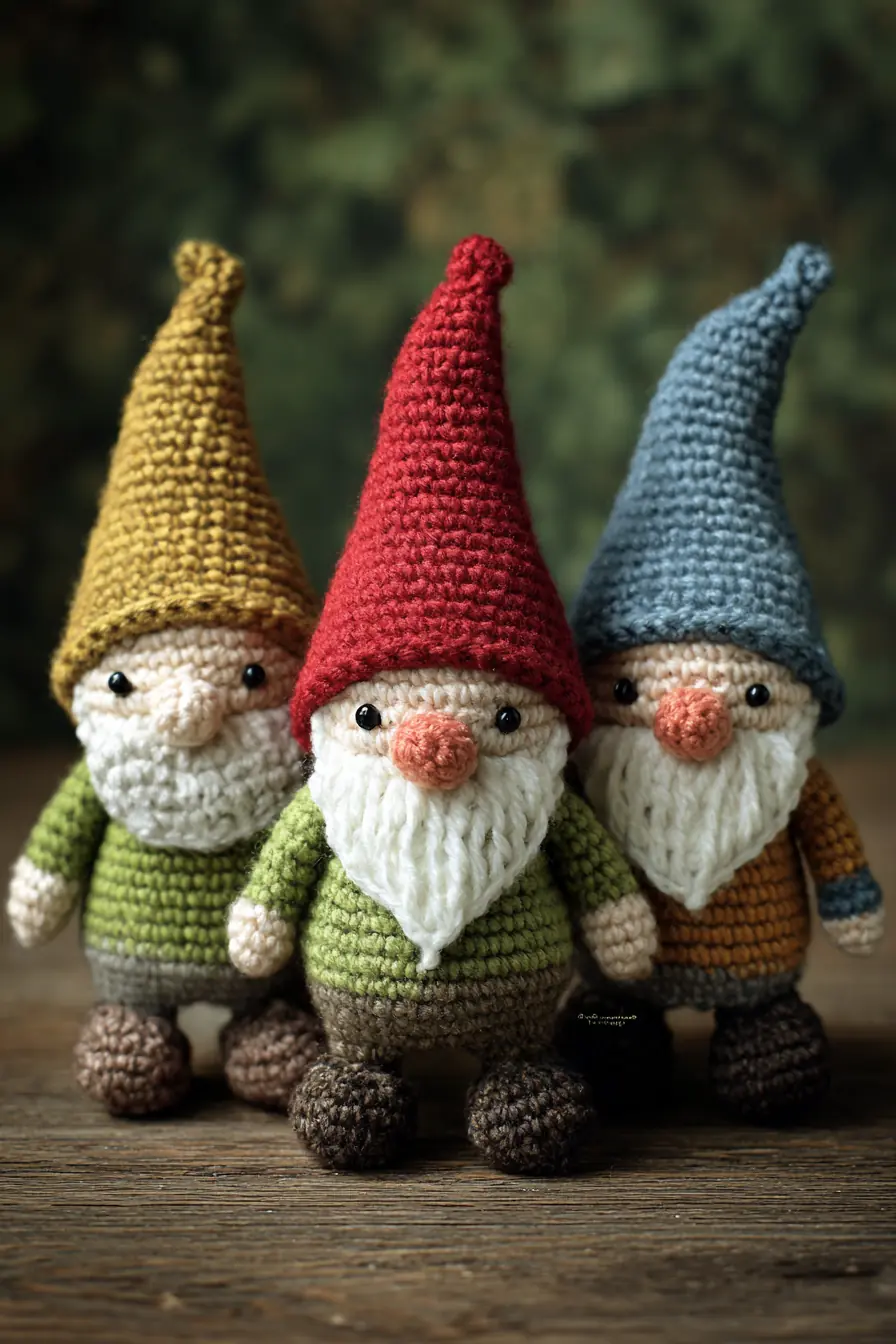 Mini Gnome Amigurumi — Crochet Pattern, Materials & Safety Tips