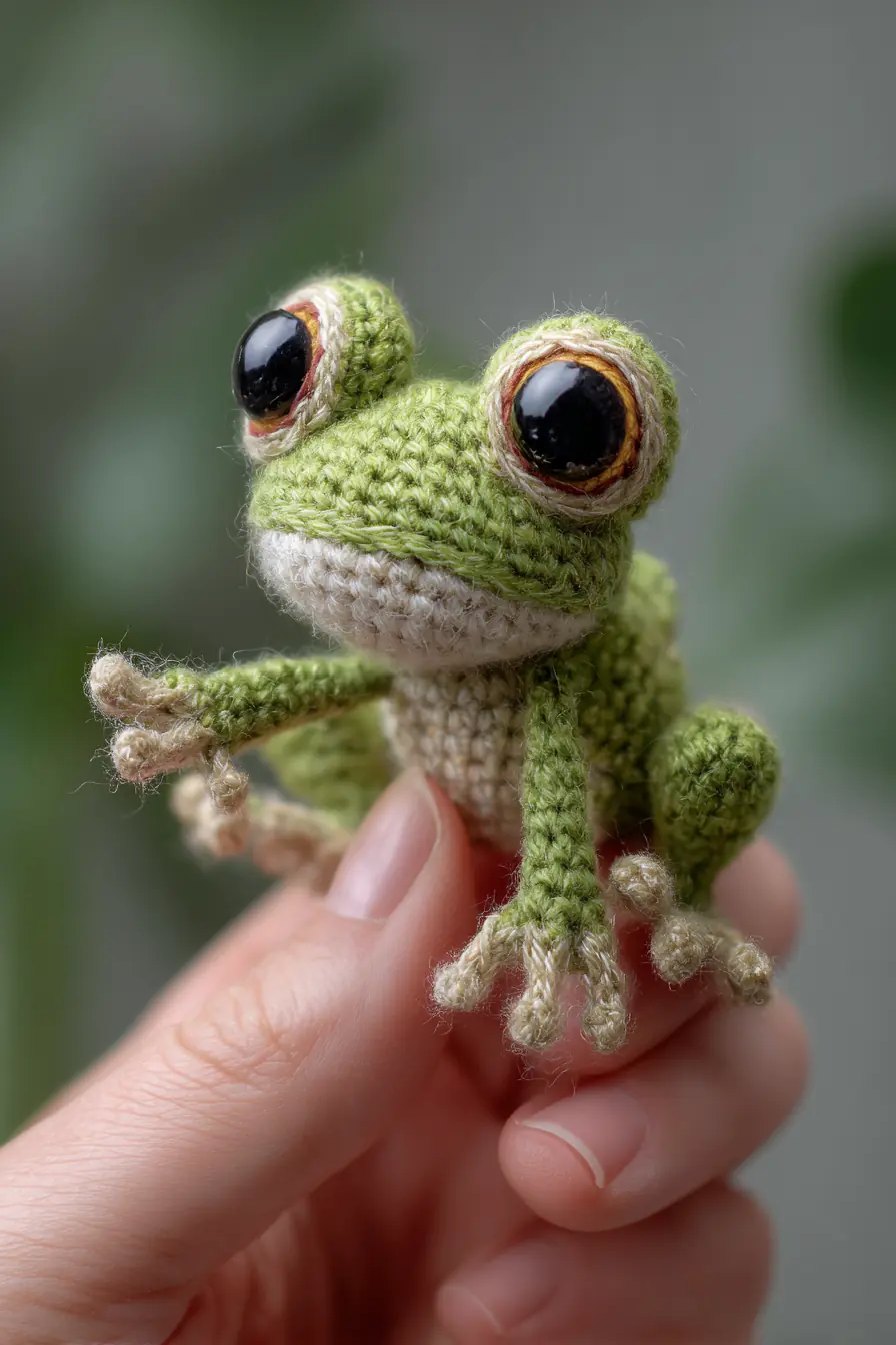 Mini Crochet Tree Frog Amigurumi — Materials, Stitches & Safety Tips