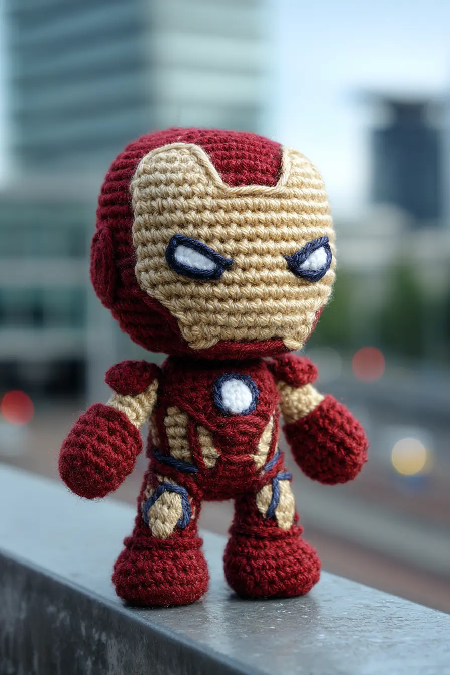 Mini Iron Man Amigurumi Crochet Doll — Materials, Stitches & Tips