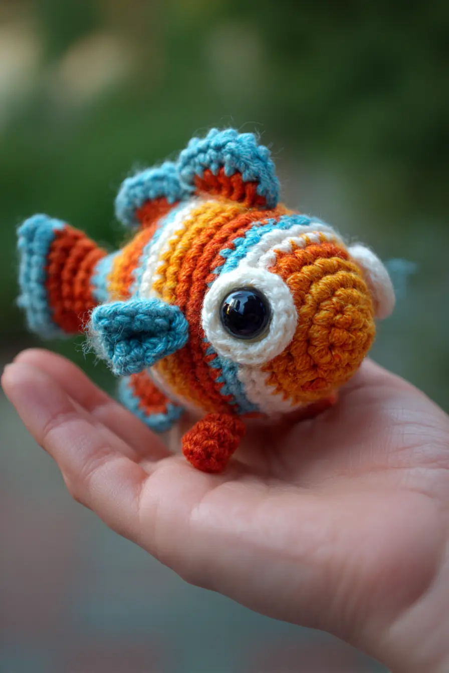 Mini Striped Amigurumi Fish — Crochet Pattern & Quick Make