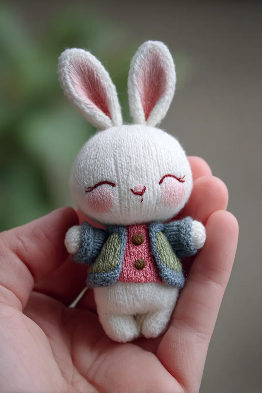 Mini Bunny Amigurumi — Handheld Knit Plush Pattern & Tips