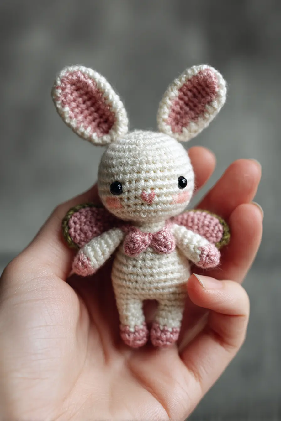 Mini Bunny Amigurumi — Crochet Pattern for Tiny Winged Bunny (3–4 in)