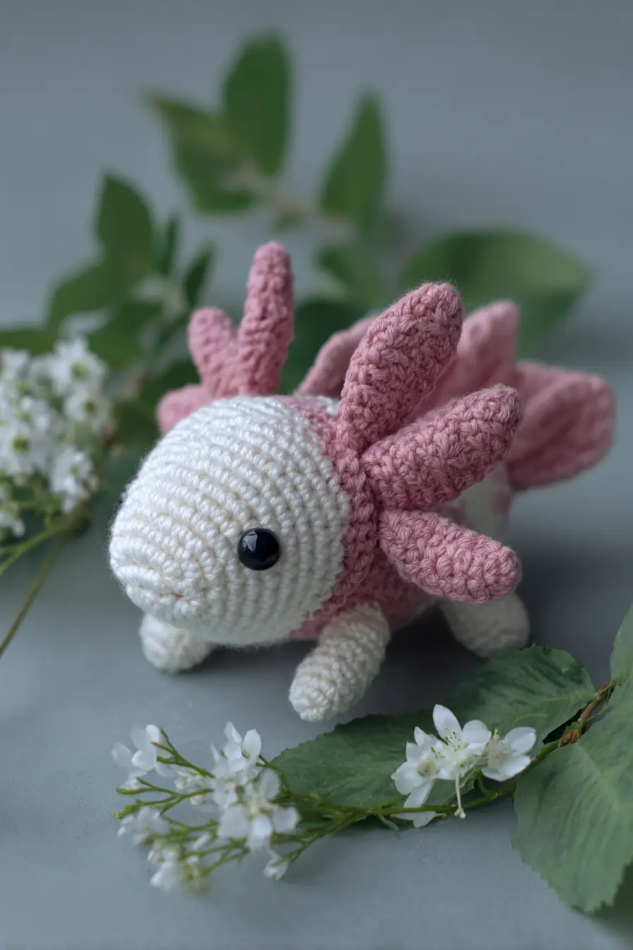 Mini Axolotl Amigurumi Crochet — Materials, Stitches & Safety Tips
