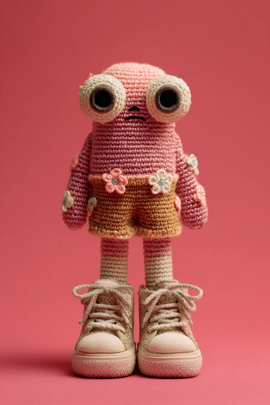 Pink Flower Amigurumi Doll — Crochet Pattern, Materials & Safety Tips