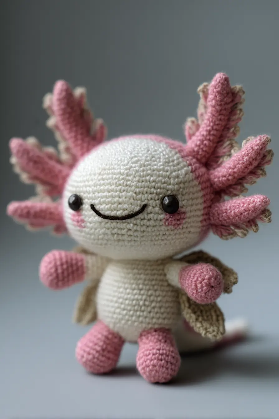 Pink Axolotl Amigurumi — Materials, Stitches & Safety Tips