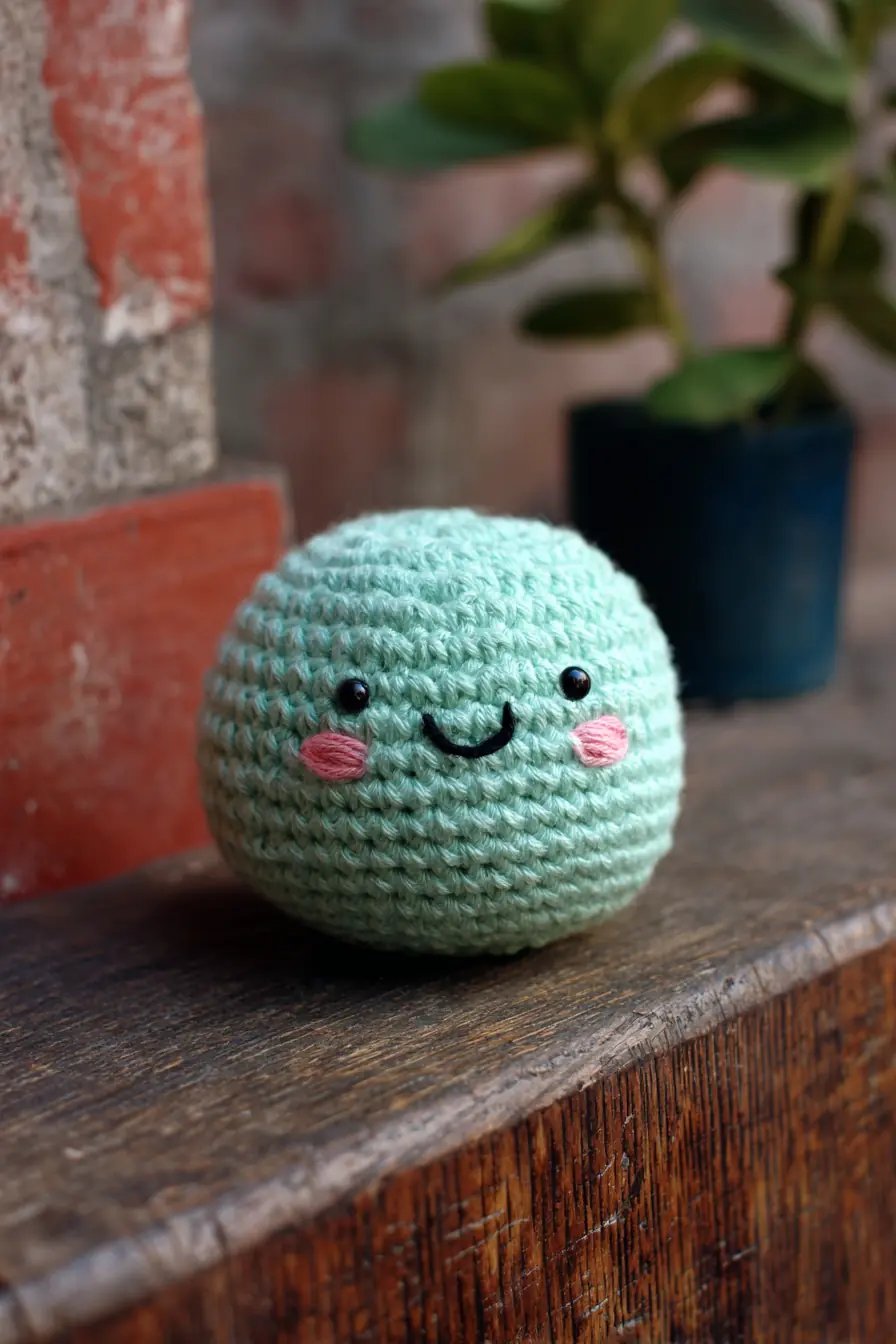 Mint Round Amigurumi — Simple Crochet Ball Plush Pattern